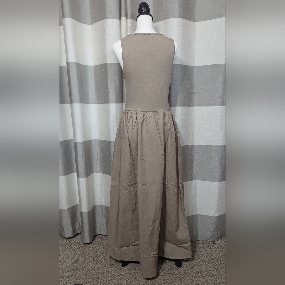 The Drop "Dia Mixed Fabric Maxi Tank Dress" Various Sizes - Picture 5 of 12